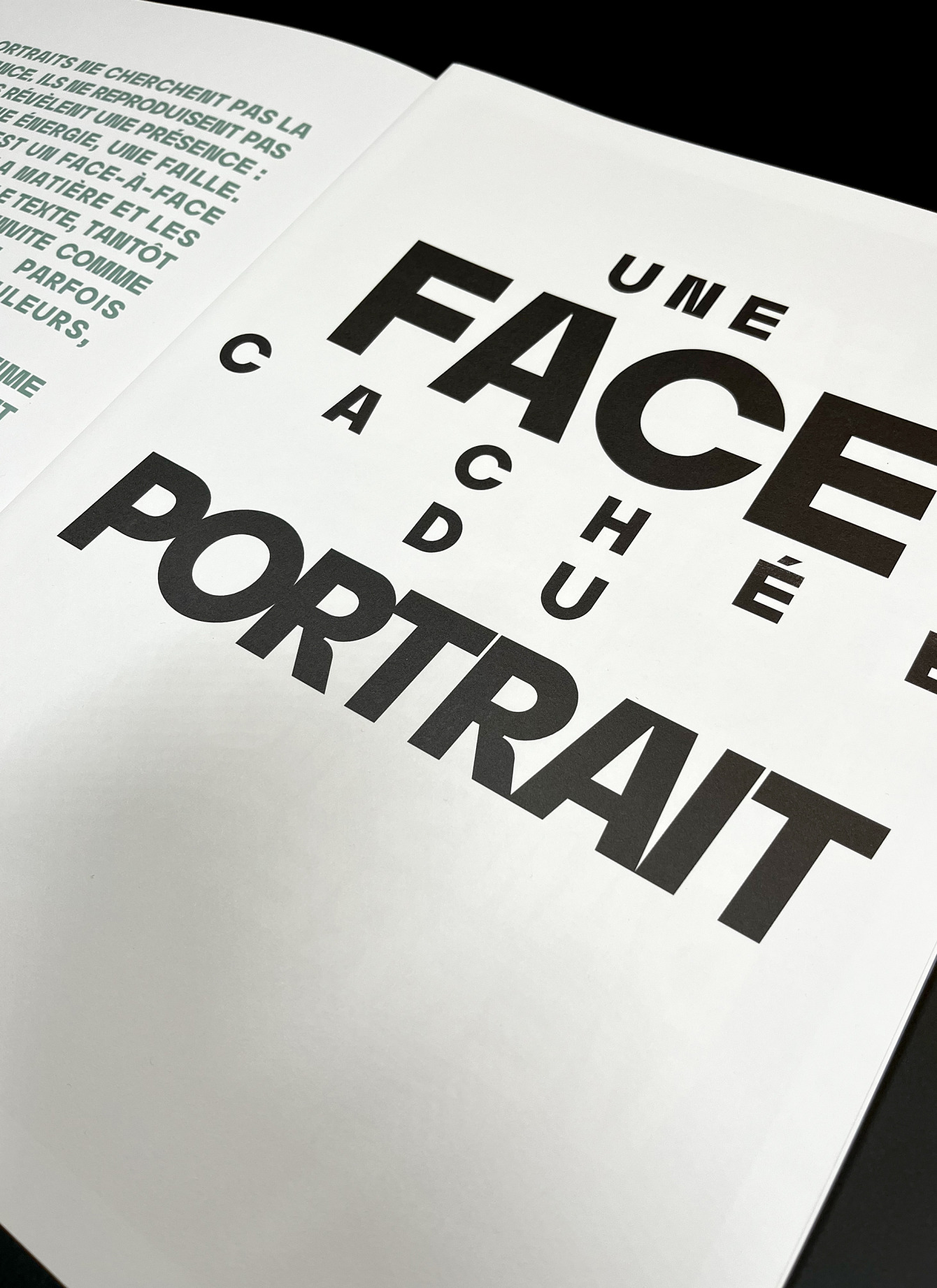 Une face cachée du portrait