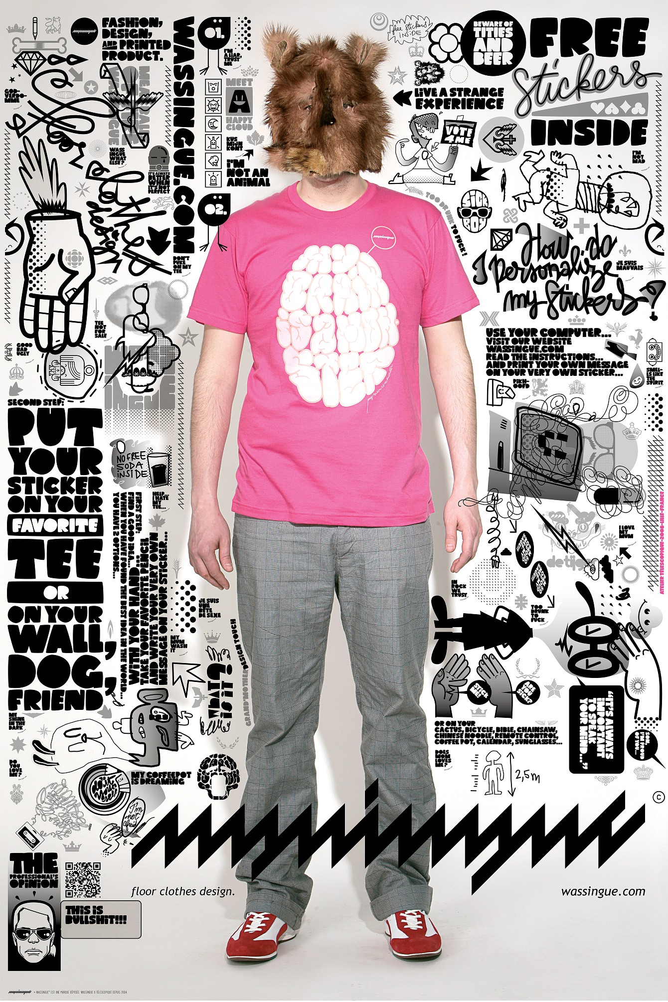 Tshirt Wassingue Wassingue™ Floor Clothes Design