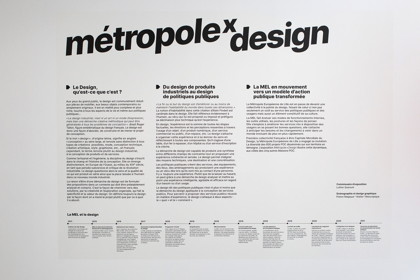 Métropole X Design exhibition